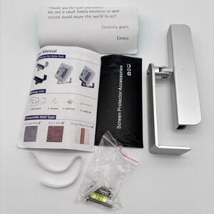 Wall Mount for Amazon Echo Hub Rotatable Bracket Silver